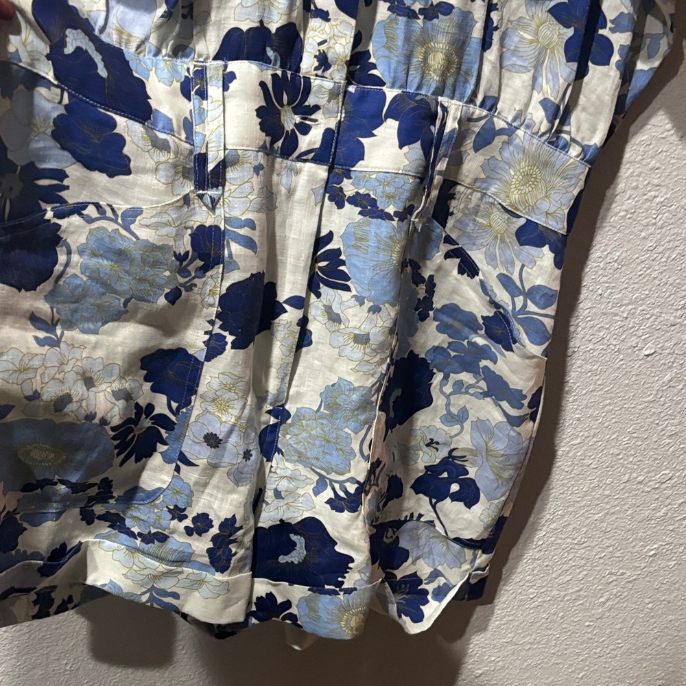Ted Baker Blue Floral Jumpsuit, NWT, Size 4 (fits size 10-14)/SEE comments - Picture 5 of 6